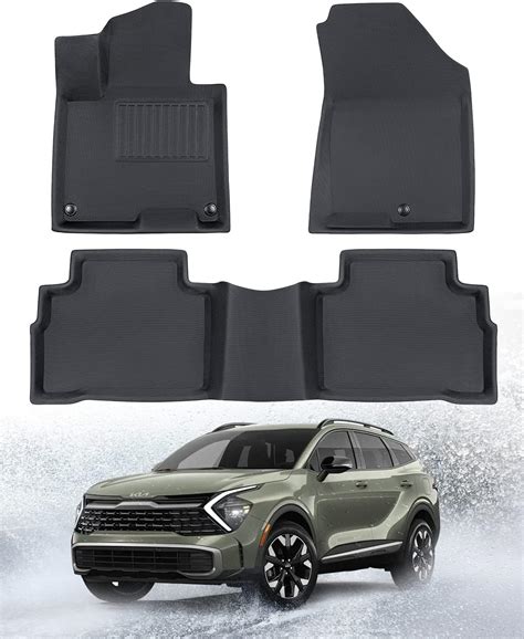 Bamacar For Kia Sportage Floor Mats 2023 3pcs Only Non Hybrid Upgrade 3 Layered