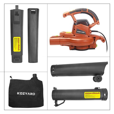 Kozyard 3 In 1 3000w Electric Leaf Blower Vacuum Mulcher Hand Held Leaf Vac Ebay