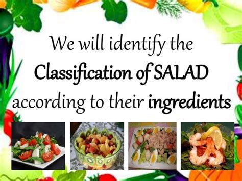 Classification Of Salad Ppt