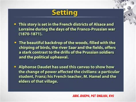 The Last Lesson Alphonse Daudet Ppt