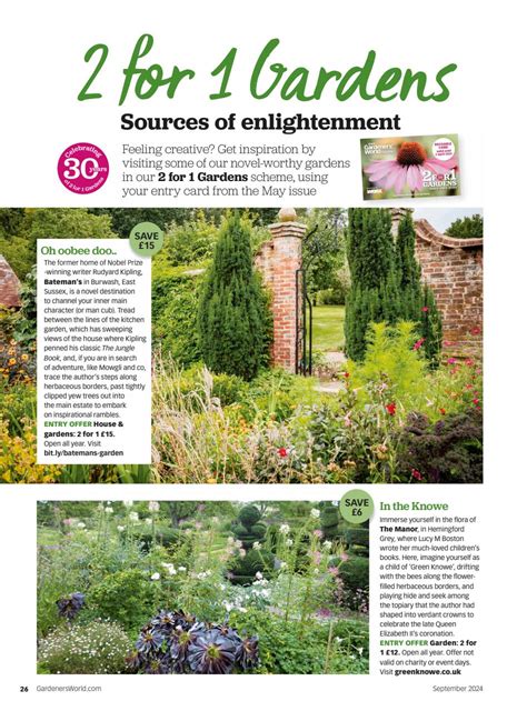 Bbc Gardeners World Magazine Subscriptions And September Issue