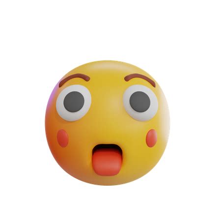 Premium Shocked Face Bulging eyes Emoji Emoji 3D Icon download in PNG ...