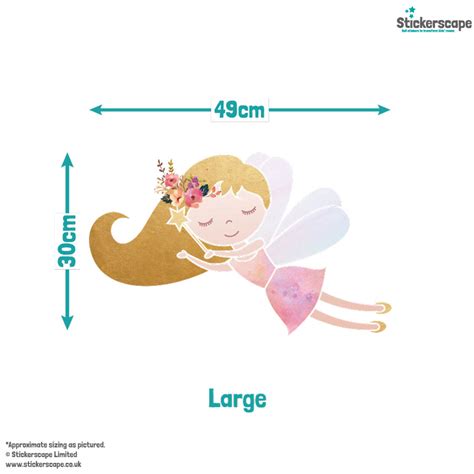 Personalised Fairy Wall Sticker Fairy Wall Stickers Stickerscape