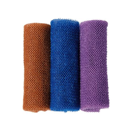 3 Pack Set African Net Sponge Bath Towels Wash Cloth Body Scrubbers For