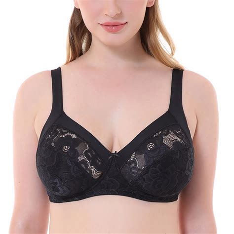 Buy Womens Wireless Plus Size No Padding Floral Lace Comfortable Support Bra