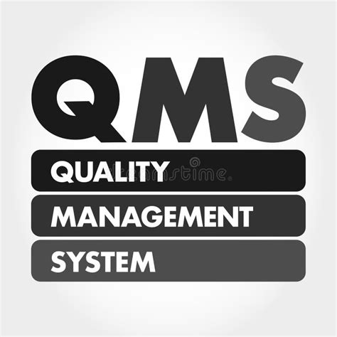 Quality Management System Qms Stock Illustrations Quality