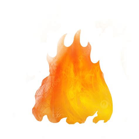 Realistic Flame Clipart Transparent Png Hd Flame Yellow Red Realistic