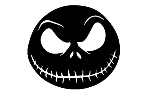 Jack Skellington Face Nightmare Before Christmas Svg For Etsy