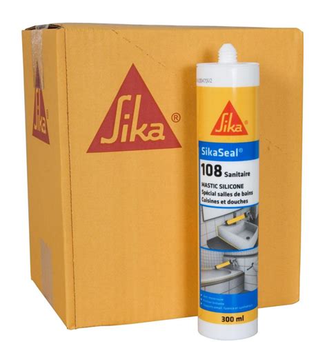 SIKA Mastic Silicone Pour Sanitaire SikaSeal 108 Transparent