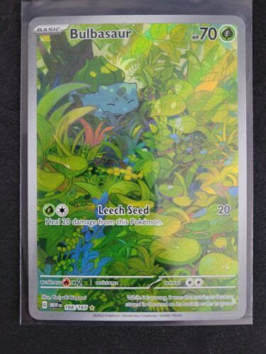 Pokémon Tcg Bulbasaur Scarlet And Violet 151 166165 Holo Illustration Rare Ebay