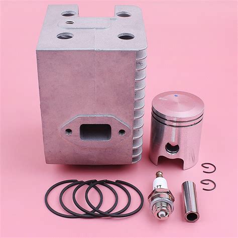 Mm Cylinder Piston W Ring Spark Plug Kit For Wacker Wm Bs Bs