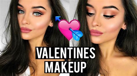 Glowy Valentines Day Makeup Look Tutorial 2017 Katesbeautystation Youtube