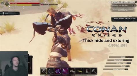 Conan Exiles Thick Hide And Exploring Youtube