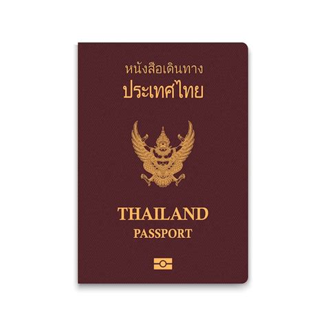 Premium Vector Passport Of Thailand