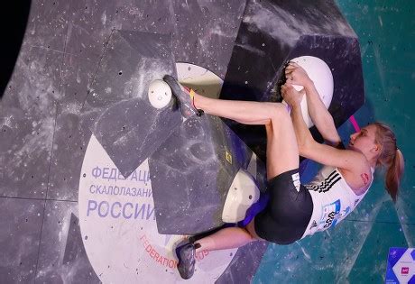 Janja Garnbret Slovenia Competes Womens Bouldering Editorial Stock