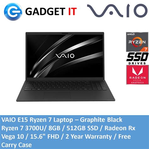 VAIO E15 VJE151G11W / NE15V2AV027P LAPTOP (AMD RYZEN 7 3700U, 8GB ...