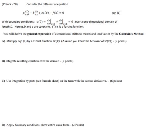 Points Consider The Differential Equation Du Chegg