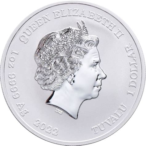 Tuvalu Olympische Götter 6 Ausgabe Aphrodite 2022 1 oz Silber 44 70