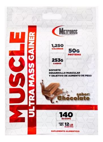 Proteína Whey Ganador De Masa Muscular Metforce 5kg 140 Serv Meses