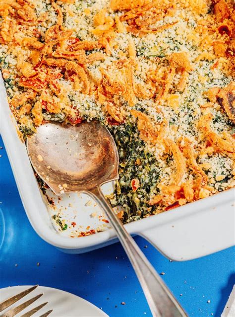 Creamed Spinach Casserole Recipe Step By Step Live Eat Learn