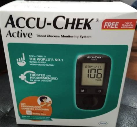 Mmol L Roche Accu Chek Active Glucose Meter For Personal At Rs