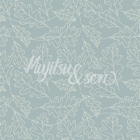 Lineart Leaves Acorn Vinyl Flooring Blue Area Floor Pvc Yellow Living Room Decoration Leaves