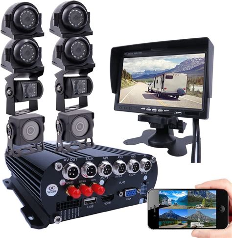 JOINLGO 8 Channel Mobile DVR Backup Camera System Remote Monitor On PC