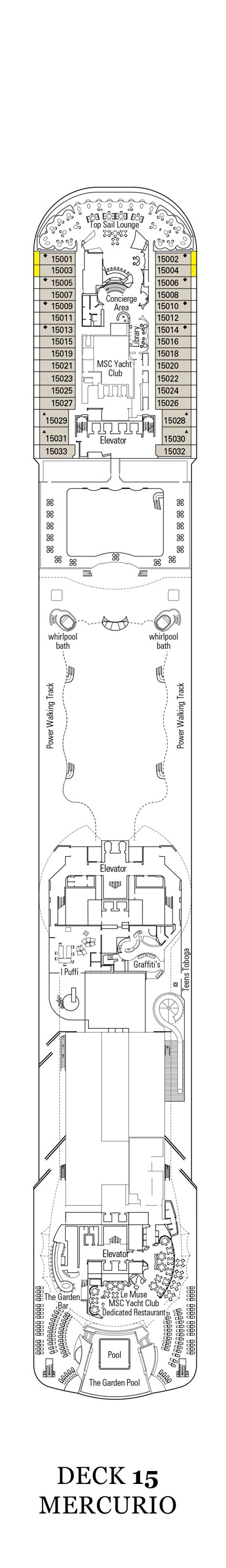 MSC Divina Deck Plans | CruiseInd