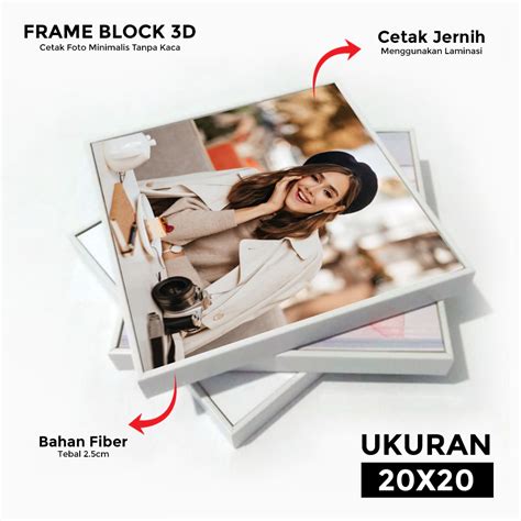 Jual Cetak Foto Bingkai Fiber X Frame Block Tebal Tanpa Kaca