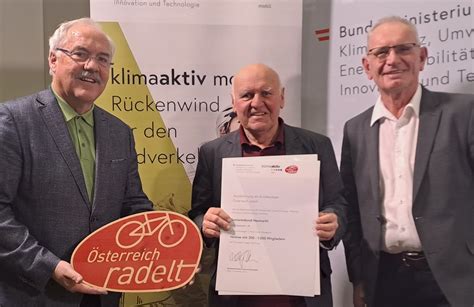 Sterreich Radelt Zweiter Platz F R Seniorenbund Neumarkt Im M Hlkreis