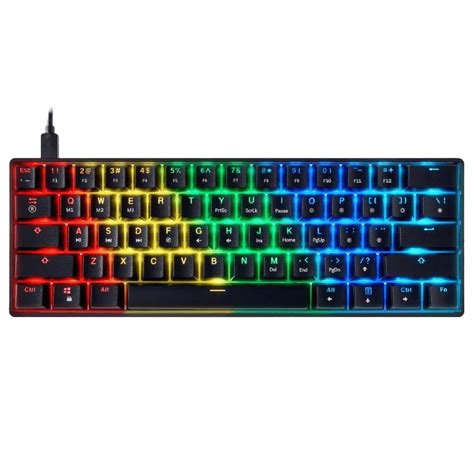 Hk Gaming Gk61 Gateron Optical Yellow Switch Black Clix Gamers