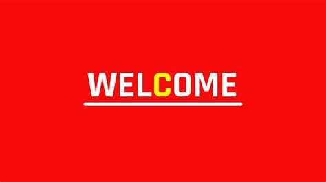 welcome animation sign for intro video 36711784 Stock Video at Vecteezy