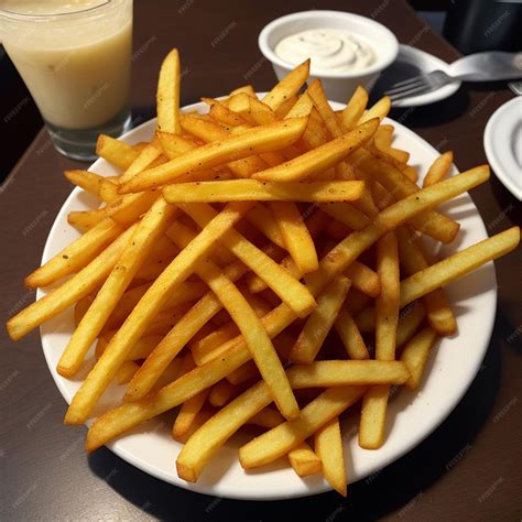 Premium Photo | French fries portion AI generated image