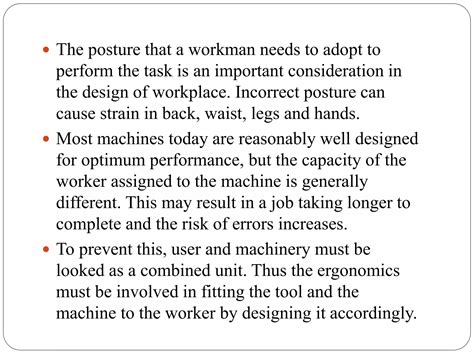 Ergonomics Definition Introduction Advantages Ppt