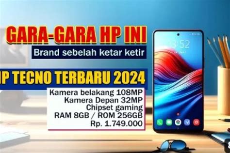 Terbaru Tahun 2024 Rekomendasi HP Tecno Tecno Spar Go Tecno Spark