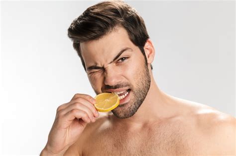 Premium Photo Portrait Of Handsome Half Naked Man Looking At Camera