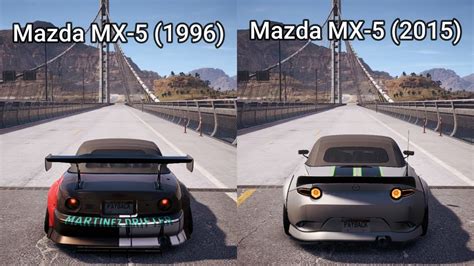 Nfs Payback Mazda Mx 5 1996 Vs Mazda Mx 5 2015 Drag Race Youtube