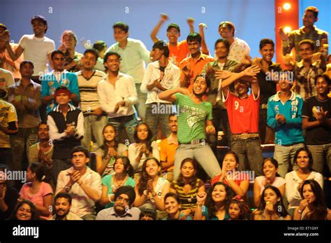 Audience reaction from set of reality show, Bombay, Mumbai, Maharashtra ...