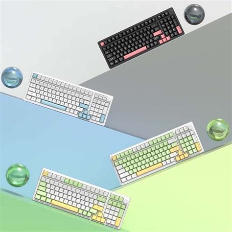 Ajazz AK Keys Wireless Bluetooth Three Mode Hot Swap RGB Gaming Mechanical Keyboard Red
