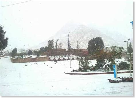 Snowfall Hits South Sinai Egypt — Earth Changes —