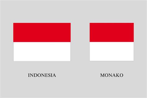 bukan  indonesia  monako   pasang negara  bendera