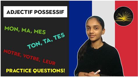 Learn French Adjectif Possessif Youtube