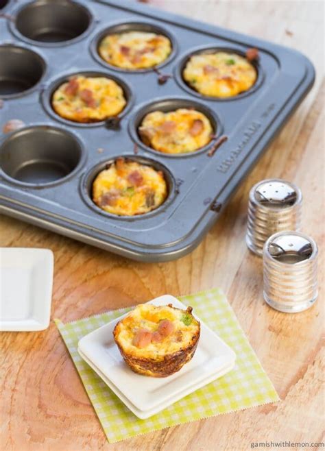 Mini Ham And Cheddar Crustless Quiches Are Perfect For Feeding A Crowd