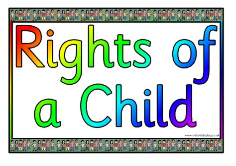 UN Rights Of A Child Posters by Felt - Teaching Resources - Tes