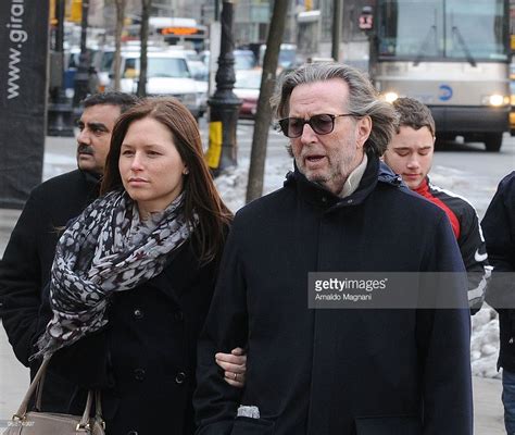 Eric Clapton walks with his wife Melia on Madison Avenue on February... | Eric clapton, Eric ...