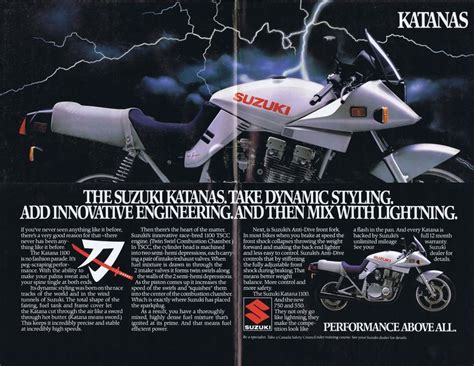 Suzuki Katanas Brochure Canada