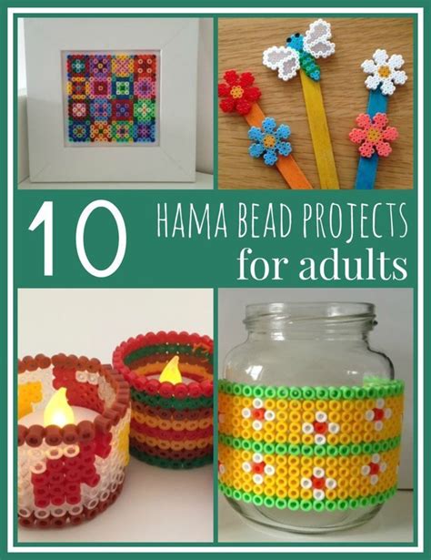 Ten Hama Bead Projects For Adults Projects For Adults Hama Beads Bead Crafts