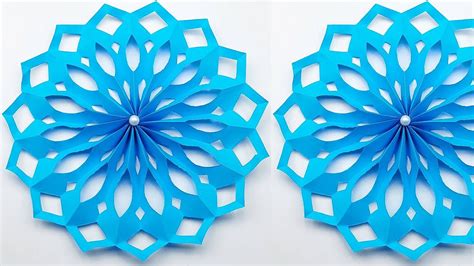 Paper Cutting Design ️ How To Make Paper Snowflake For Christmas Decorations 🎄 Easy Paper Crafts