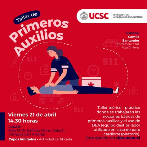 Taller Primeros Auxilios Campus San Andr S Direcci N De Apoyo A Los