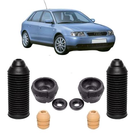 Kit Coxim Batente Amortecedor Dianteiro Audi A3 1996 A 2006 Solupe